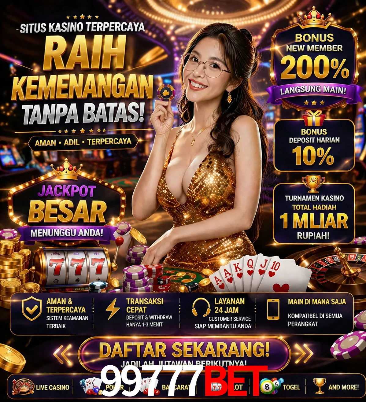 Roleta e blackjack 99777bet
